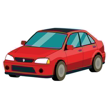 Realistic Isolated car vector
