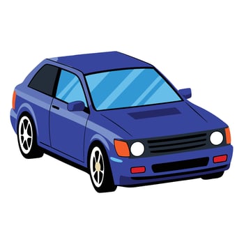 Realistic Isolated car vector