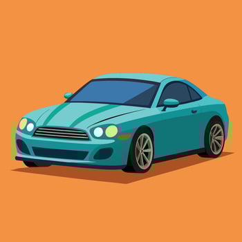 Realistic Isolated car vector