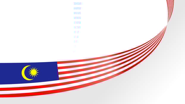 Happy Malaysia Independence Day Illustration. Design for National Day Poster Banner. Flag of Malaysia vector