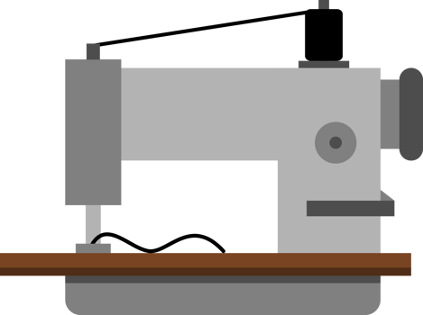 industrial sewing machine for sew fabric cloth icon png