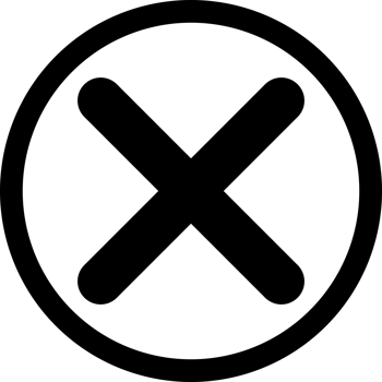 Check mark with wrong sign in circle icon png