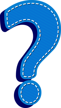 Question mark, Blue Jean Alphabet Dash Effect png