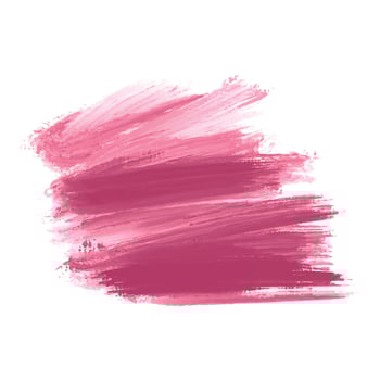 Abstract pink watercolor brush stroke on white background vector