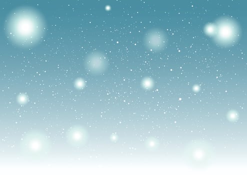 snowflakes falling on a blue background vector