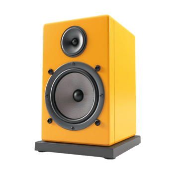 A Yellow Speaker On Transparent Background png