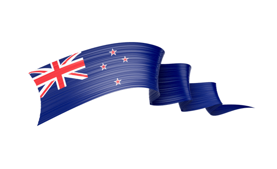 3d Flag Of New Zealand 3d Wavy Shiny New Zealand Ribbon Flag 3d Illustration png