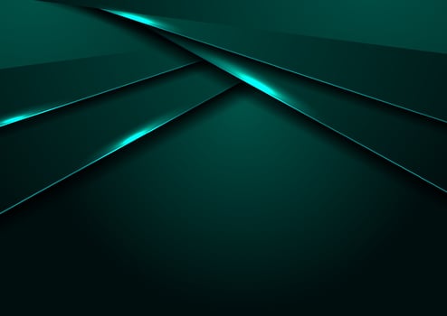Dark turquoise corporate background with glowing lights vector