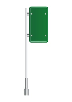 Green traffic sign. Road board text panel, mockup signage direction highway city signpost location street arrow way vector