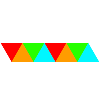 Colorful Triangles on a Transparent Background png