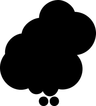 smoke black fill icon vector