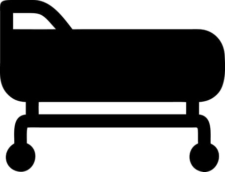 stretcher black fill icon vector