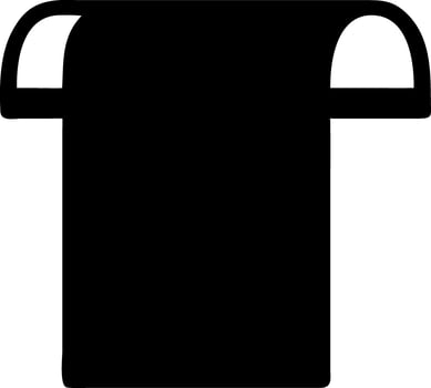 toilet paper black fill icon vector