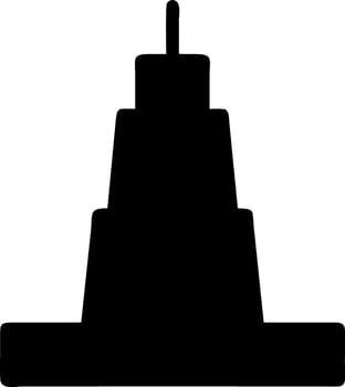 tower black fill icon vector