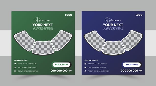 Radial social media instagram facebook post template social media template vector