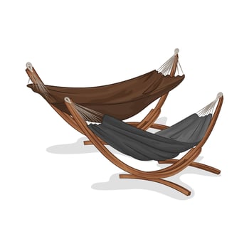 Illustration of hammock vector