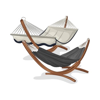 Illustration of hammock vector