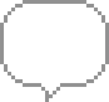 8bit retro game pixel speech bubble balloon icon sticker memo keyword planner text box banner png