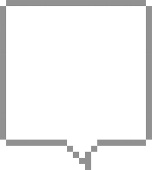 8bit retro game pixel speech bubble balloon icon sticker memo keyword planner text box banner png