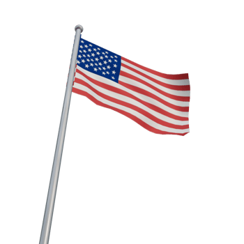 USA United States of America Waving Flag Transparent Background png
