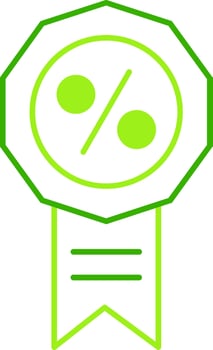 Badge Green Tone Icon vector