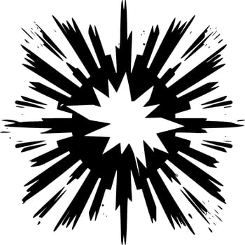 Explosion - Minimalist and Flat Logo - illustration vector
