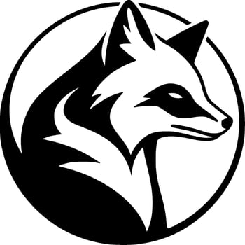 Fox, Minimalist and Simple Silhouette - illustration vector
