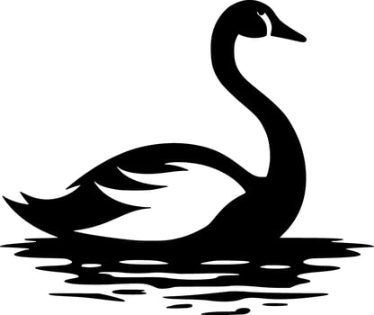 Swan - Minimalist and Flat Logo - illustration vector