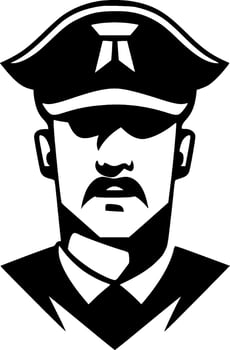 Veteran - Minimalist and Flat Logo - illustration vector