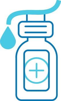 Sanitation Blue Tone Icon vector