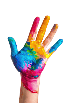 Hand Painted Color Isolated on transparent Background png