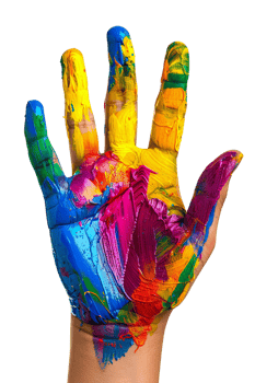 Hand Painted Color Isolated on transparent Background png