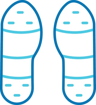 Claque Tap Blue Tone Circle Icon vector