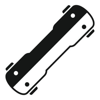 Modern electric skateboard icon showing eco transport vector