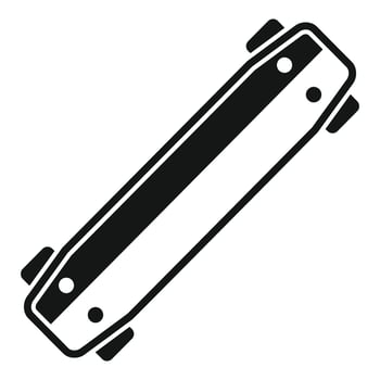 Modern skateboard deck for extreme urban sports vector
