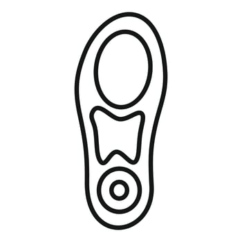 Orthopedic insole for flatfoot treatment and support vector