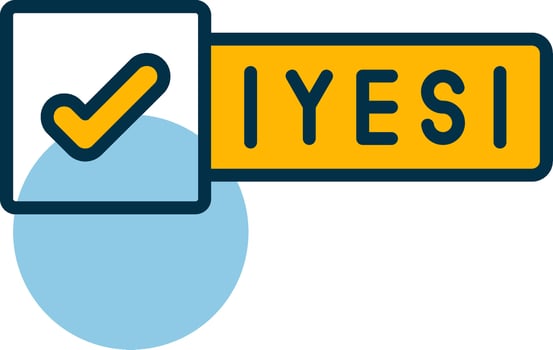 Yes Shapes Icon vector
