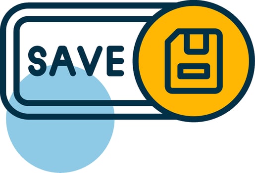 Save Shapes Icon vector