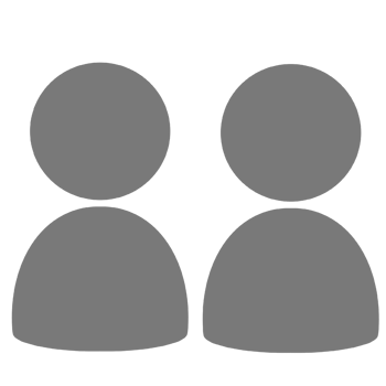 two people icon on transparent background png