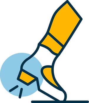 Flamenco Tap Shapes Icon vector