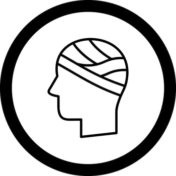 Head Circle Icon vector