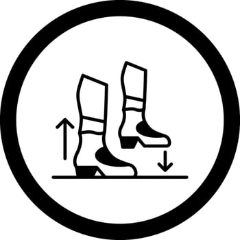 Step Circle Icon vector