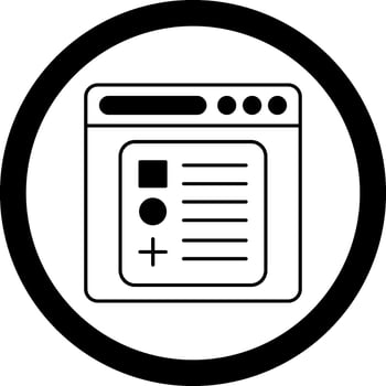 Components Circle Icon vector