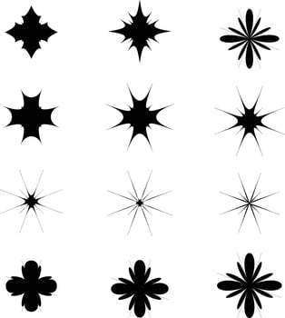 Flower Spark Set vector