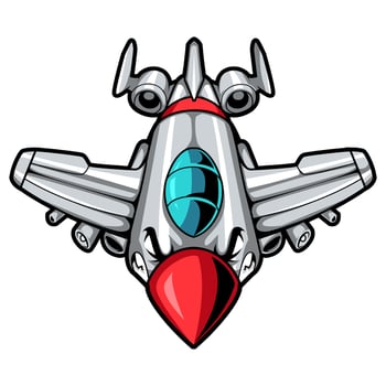 Airplane mascot esport logo cool esports logo vector