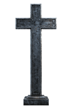 Memorial Cross Isolated on transparent Background png