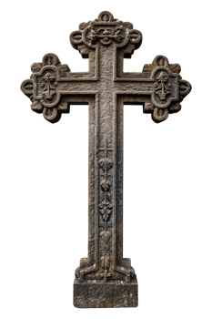 Memorial Cross Isolated on transparent Background png