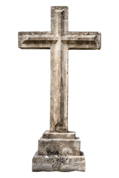 Memorial Cross Isolated on transparent Background png