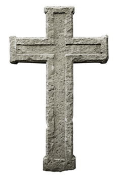 Memorial Cross Isolated on transparent Background png