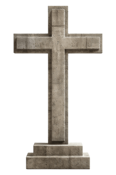 Memorial Cross Isolated on transparent Background png